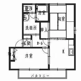 グランシードA・B・C・D・E【2階】の間取り