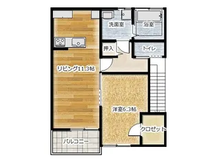 コンフォーティアII【2階】の間取り