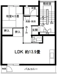 戸塚深谷【5階】の間取り