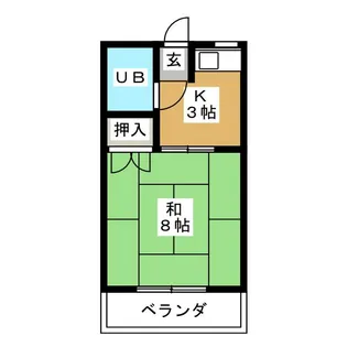 シャトウ山田【2階】の間取り