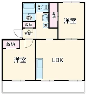 サンパレス湘南I【1階】の間取り