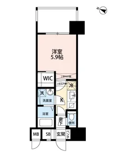 サヴォイ ラ・サブリエール【8階】の間取り