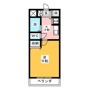 エコーハイツ【3階】の間取り