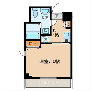 アーバンレジデンス仲之町【4階】の間取り