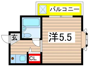 キャスル白河トークII【3階】の間取り
