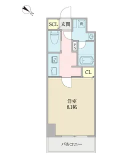 エストフォート千葉中央【9階】の間取り