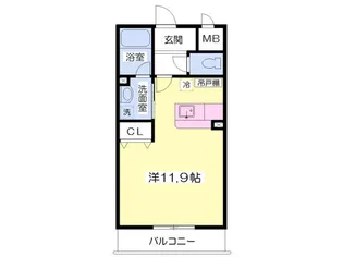 カーサビアンカ谷藤【3階】の間取り