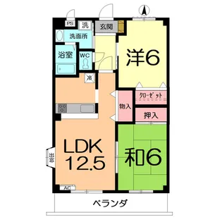 グリーンヒルズ【2階】の間取り
