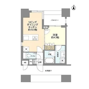プレミスト西池袋【12階】の間取り