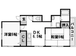 ユウユウハイツ【1階】の間取り