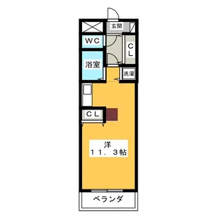 ラナ清水野【1階】の間取り