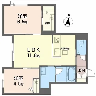 ゼーゲンハウス【1階】の間取り