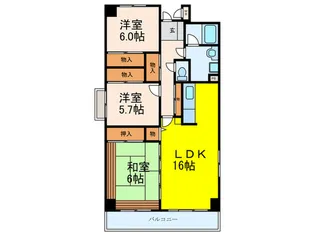 高槻パ-ク・レジデンス【7階】の間取り