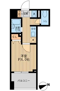 クリオ戸越銀座壱番館【11階】の間取り