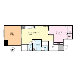 メゾンド山王【1階】の間取り