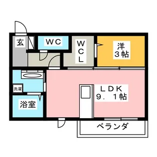 J.サイプレスB【3階】の間取り