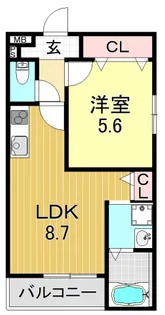 フジパレス長吉川辺I番館【2階】の間取り