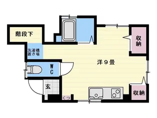 ハイムアサヒウエスト【1階】の間取り