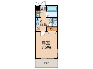 パセオきわ【1階】の間取り
