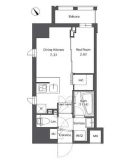 コンフォリア台東根岸【11階】の間取り