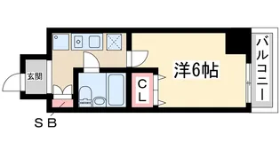 エスリード新大阪【10階】の間取り