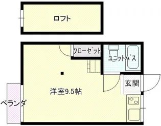 コーポタカヤマ【1階】の間取り