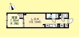 エフティヒア西品川【2階】の間取り