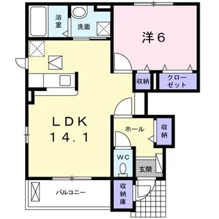 フォレスト【1階】の間取り