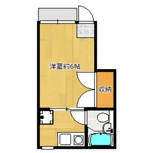 エヴァグリーンアパート【1階】の間取り