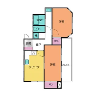 モラーダ【3階】の間取り