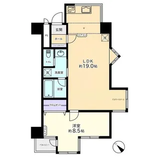 信開ドムス石倉【3階】の間取り