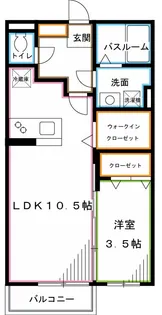 アムール上井草K【1階】の間取り