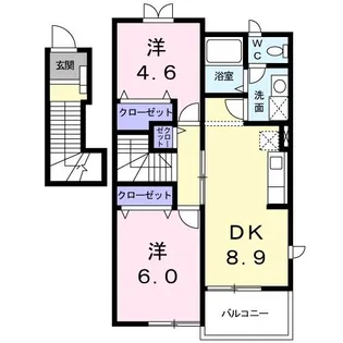 ベルク・ルントC【2階】の間取り
