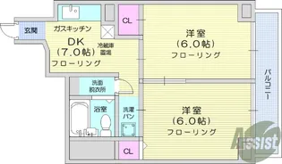 仙台ファーストマンション【4階】の間取り
