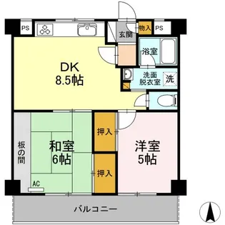植田コーポ【2階】の間取り