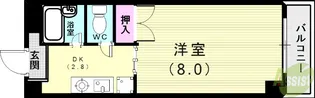 ときわ妙法寺レクラン【1階】の間取り