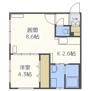 Mieux Vivre(ミウ・ヴィーヴル)【3階】の間取り