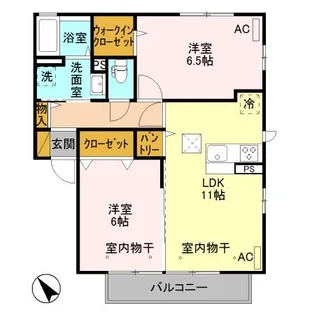 ジヴェルニー 003【1階】の間取り