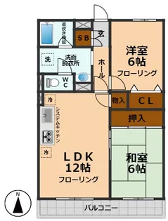 アゼリア水久保【2階】の間取り