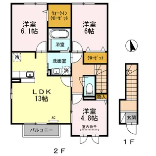 シルビア【2階】の間取り