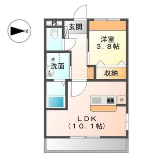 ラフィーネ【1階】の間取り