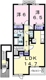 ラ・グラシアIII【2階】の間取り