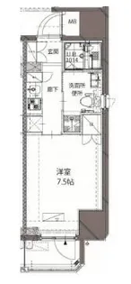 ベルジューレ神保町【4階】の間取り
