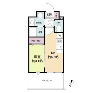 Live Casa県庁前【3階】の間取り
