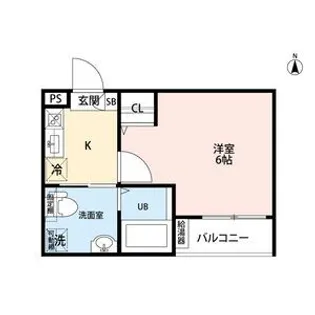 CRASTINE名楽町(クラスティーネメイラク【1階】の間取り