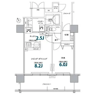 D’グラフォート・サウスマークタワー【2階】の間取り