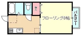 蓮見育英センターF棟【1階】の間取り