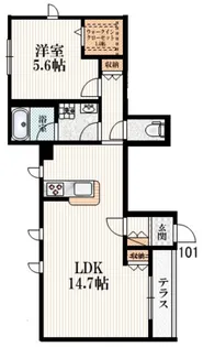 VILLA FELICE【1階】の間取り