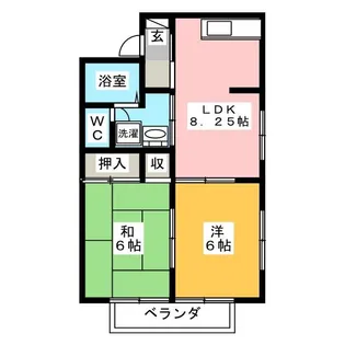 エクセルアオキ【2階】の間取り