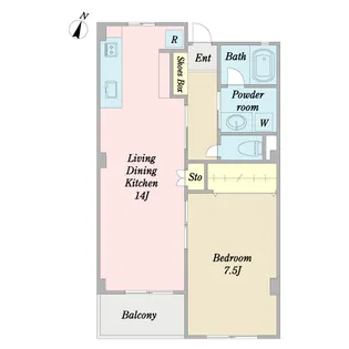 アクシスパーク野毛【1階】の間取り